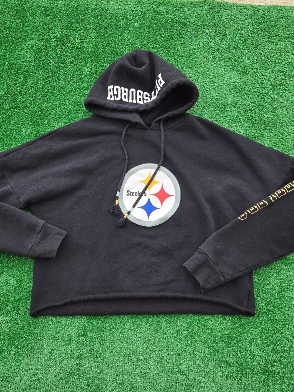 NFL Pittsburgh Steelers cropped hoodie